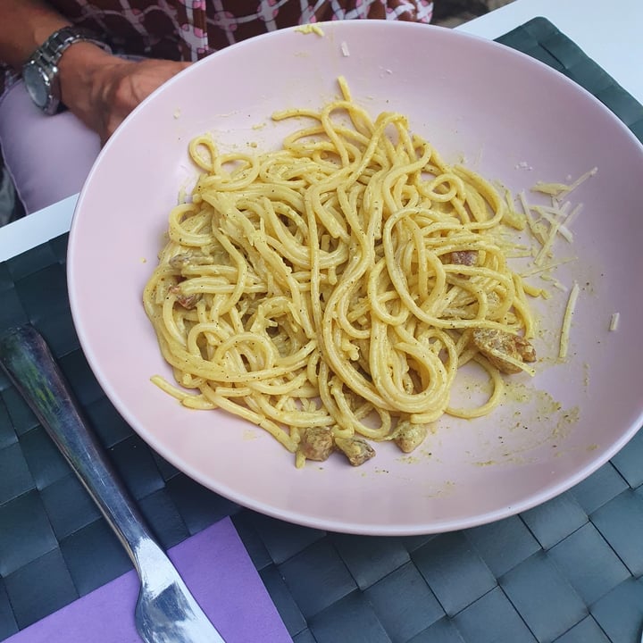 review photo of Nirvana Ristorante Firenze Carbonara vegana shared by @elenacelentano on 20 May 2022 - review