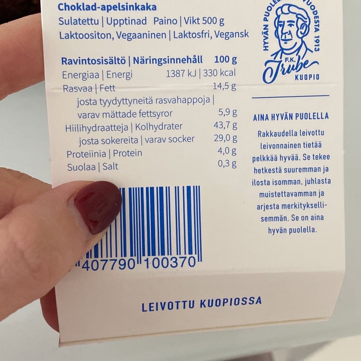 review photo of Trube Chocolate cake shared by @veronikak on 08 Mar 2022 - review