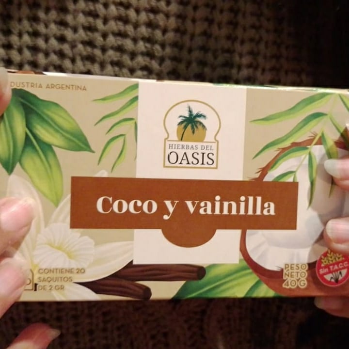 review photo of Hierbas del oasis Té de coco y vainilla shared by @aguromeo on 11 Sep 2021 - review