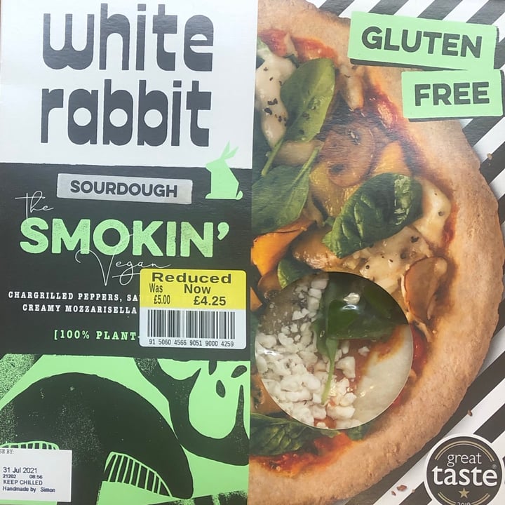 photo of The White Rabbit The Smokin Vegan Pizza shared by @leosa on  06 Aug 2021 - review