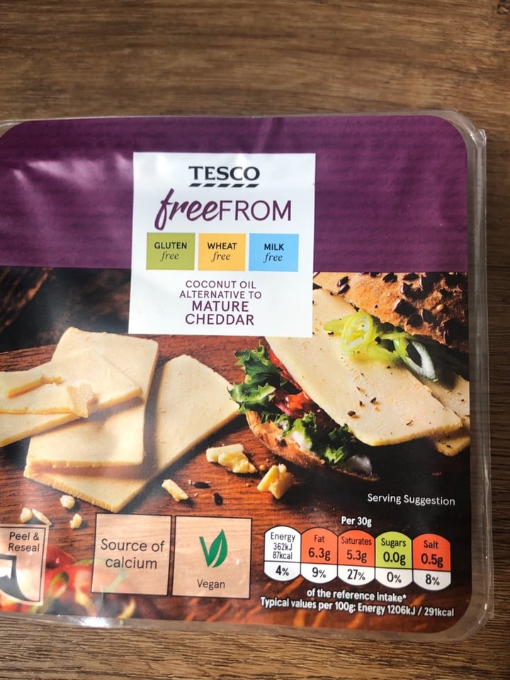 review photo of Tesco Free From Coconut Oil Alternative to Mature Cheddar shared by @harrietpr on 13 Apr 2020 - review