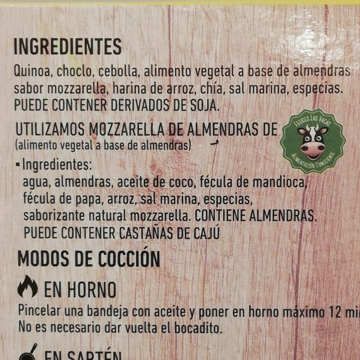 photo of Mundo Vegetal Bocaditos de Quinoa y Muzzalmendra sabor choclo shared by @agostinamarconi on  02 Apr 2021 - review