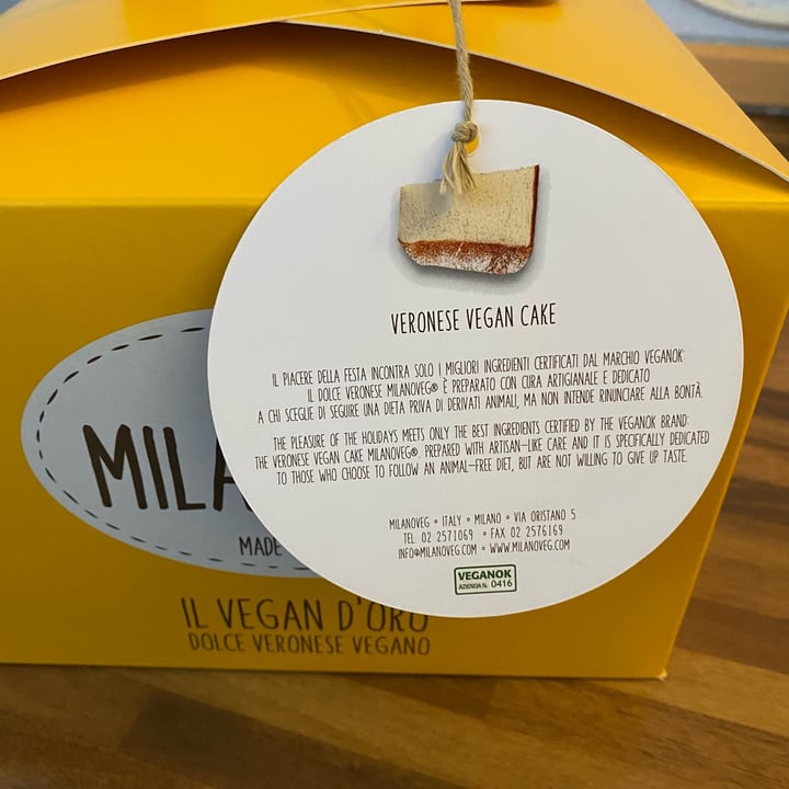 photo of MilanoVeg il vegan d'oro veronese vegan cake  shared by @ludovicaa13 on  28 Dec 2021 - review