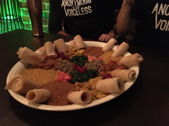 photo of Ethiopian Love Restaurant Veggie Sampler shared by @veganrun7 on  19 Jan 2020 - review