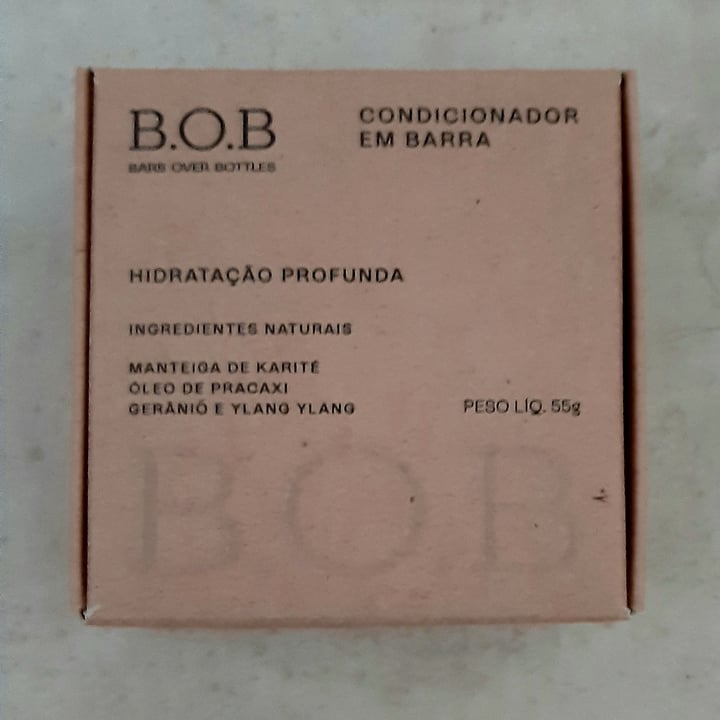 photo of B.O.B Condicionador Sólido Hidratação Profunda shared by @carolterra on  02 Jun 2022 - review