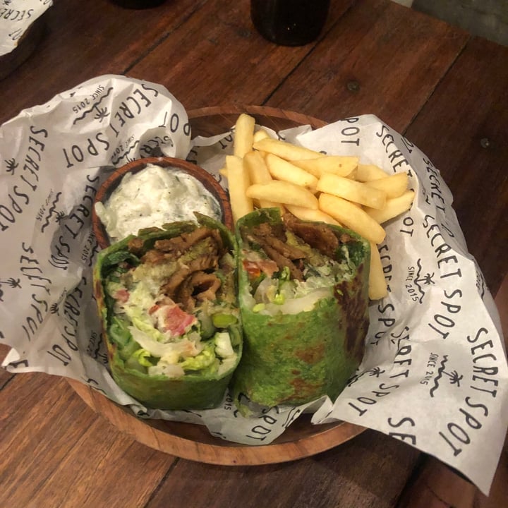 photo of Secret Spot Jackfruit Burrito shared by @baliveganclub on  18 Oct 2020 - review