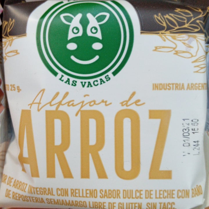 photo of Felices Las Vacas Alfajor De Arroz shared by @zamm on  04 Oct 2020 - review