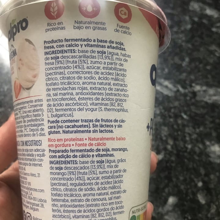 photo of Alpro Protein fresa shared by @patriciaroche on  14 Dec 2021 - review