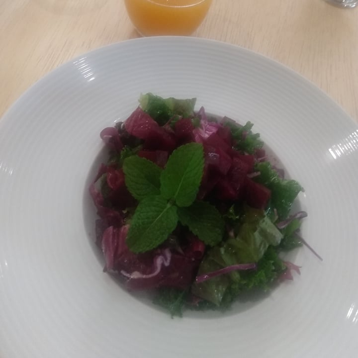 review photo of La Rouge Bistrô Salada De Folhas Com Hortelã E Beterraba shared by @angelavegana on 16 Oct 2021 - review