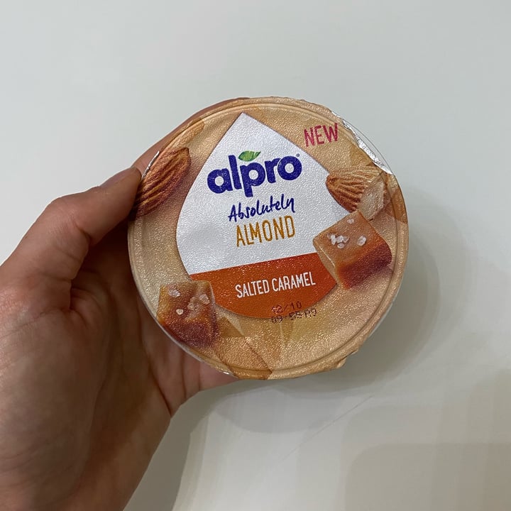 review photo of Alpro Yogurt Almond And Salt Caramel shared by @supermarti on 15 Oct 2022 - review