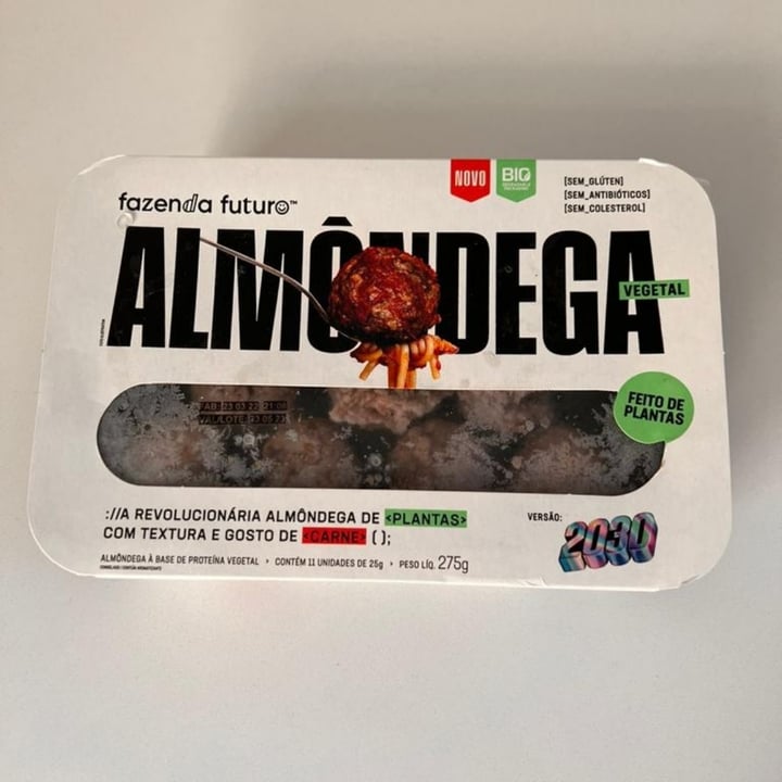 photo of Fazenda Futuro - Future Farm Almôndega Vegetal shared by @legp on  07 May 2022 - review