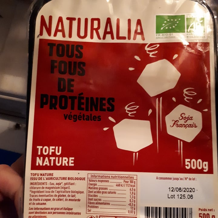 photo of Naturalia Tofu nature shared by @jeje on  09 Jun 2020 - review