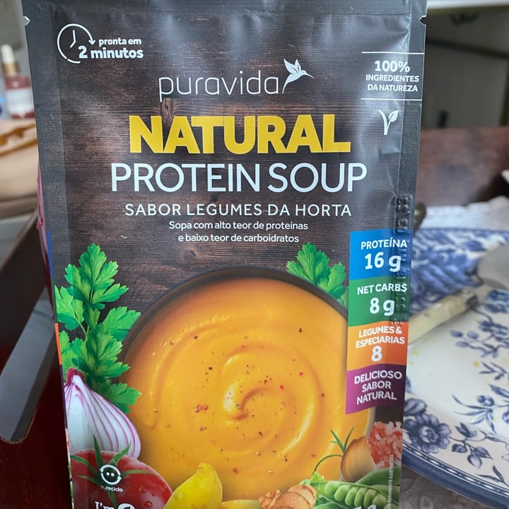 photo of puravida Natural Protein Soup - Sabor Evilha Defumada shared by @flacalux on  13 May 2022 - review