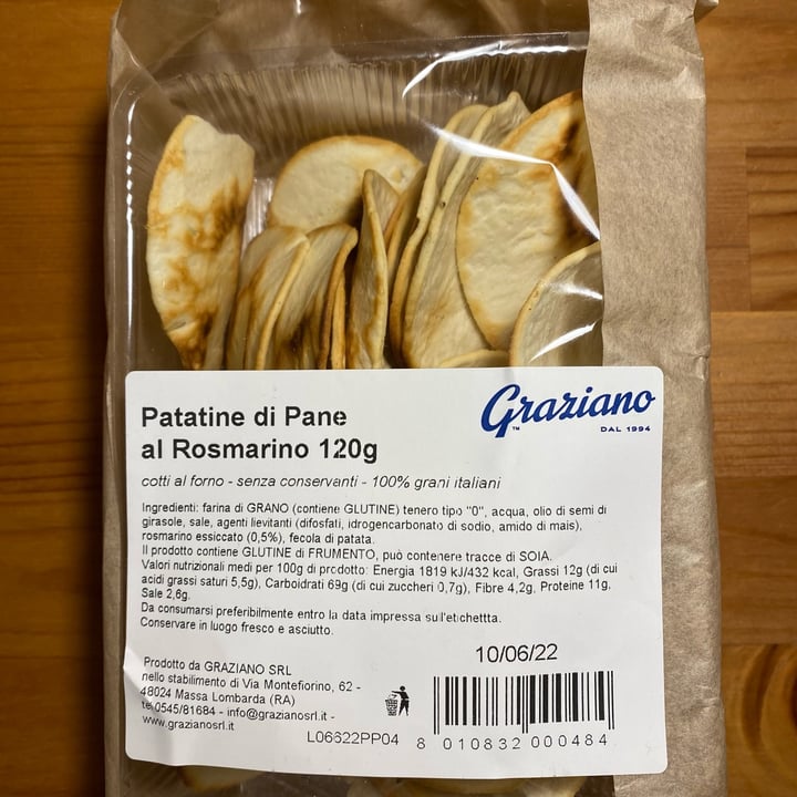 photo of Graziano Patatine di pane al rosmarino shared by @linda0597 on  25 Apr 2022 - review