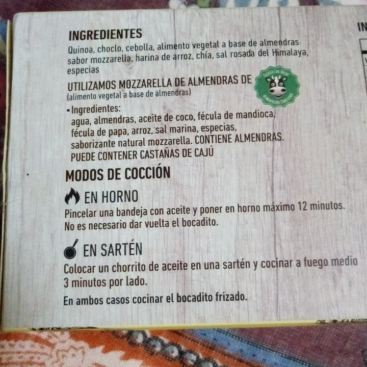 photo of Mundo Vegetal Bocaditos de Quinoa y Muzzalmendra sabor choclo shared by @luzveg21 on  04 Jul 2021 - review