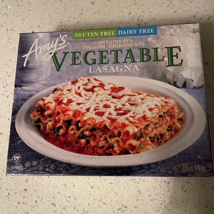 photo of Amy’s Vegetable Lasagna shared by @ravenmychelle on  16 Sep 2021 - review