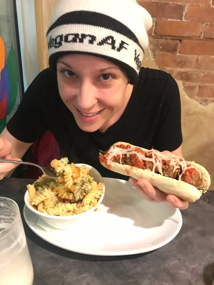 photo of The VHC Meatball sub with a side mac n cheese poutine shared by @theveronikasimmons on  12 Dec 2019 - review