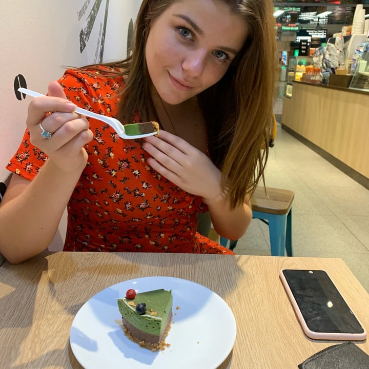 photo of Cedele Bakery Cafe - Tanjong Pagar Centre Vegan matcha chocolate cheesecake shared by @jashment on  24 Mar 2019 - review