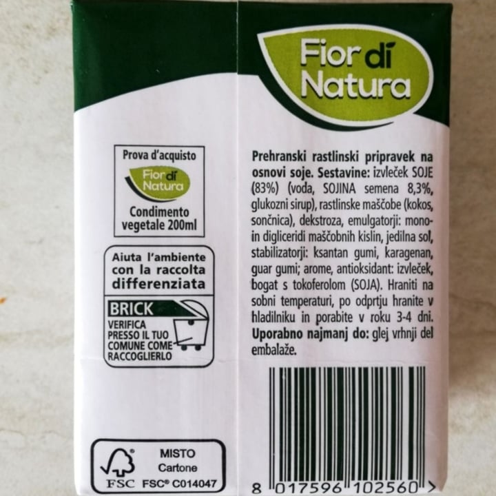 photo of Fior di Natura Condimento Soia Vegetale shared by @callmeancy on  24 Feb 2020 - review
