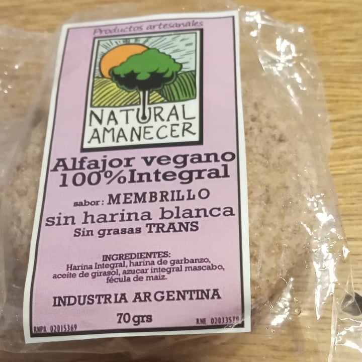 photo of Natural amanecer Alfajor integral de membrillo shared by @natalia22 on  25 Nov 2022 - review