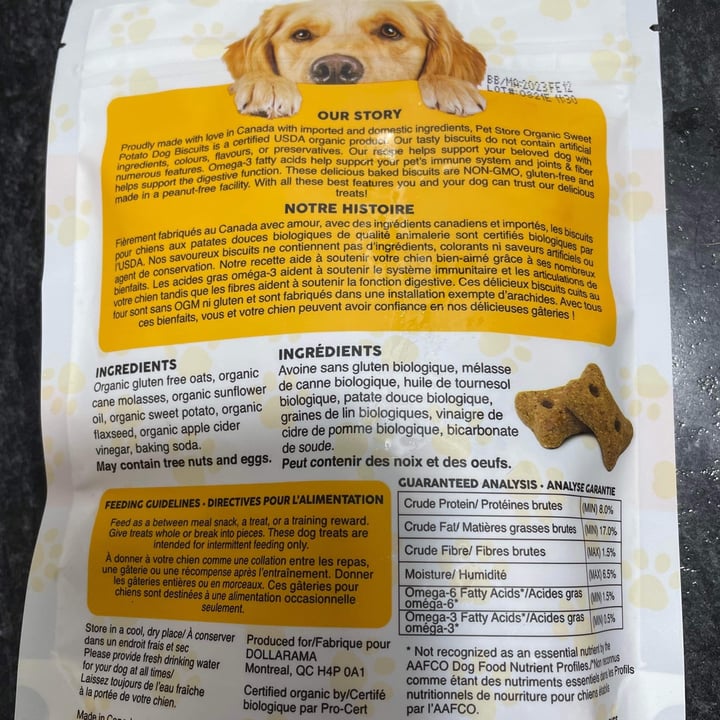 photo of PetStore Sweet Potato Dog Biscuits shared by @megfan on  07 Nov 2021 - review