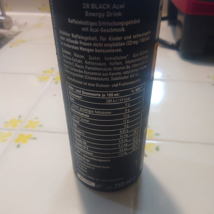 photo of 28 Black Energy Drink shared by @micveg on  20 May 2022 - review