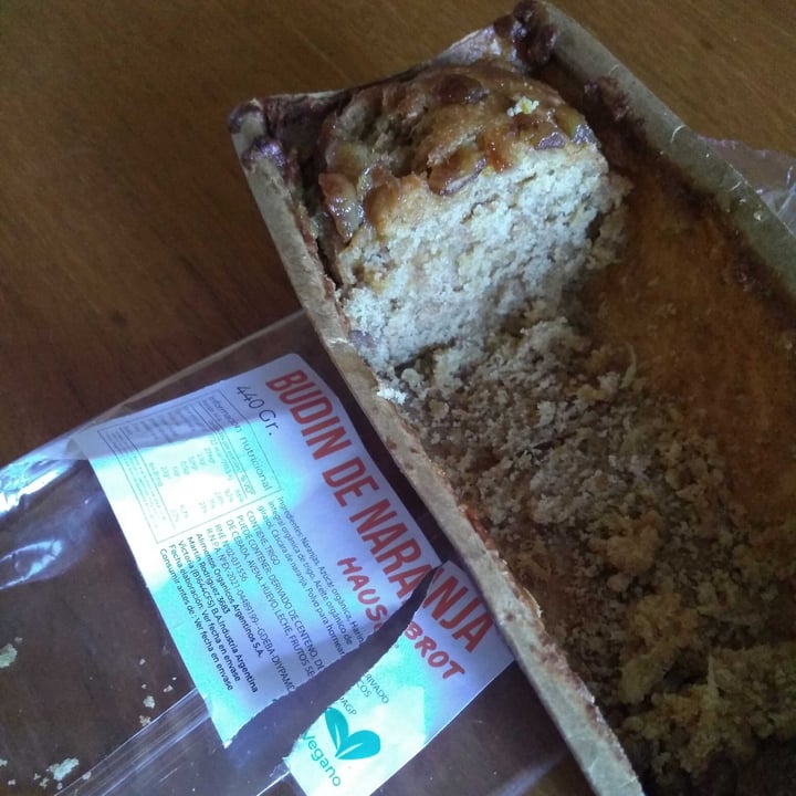 photo of Hausbrot Budin de naranja shared by @veganquai on  11 May 2022 - review