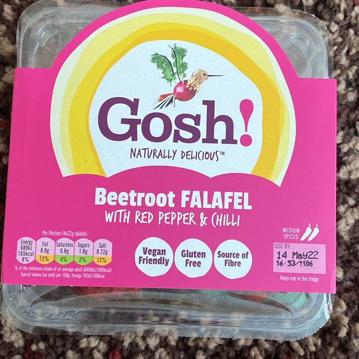 photo of Gosh! Beetroot Falafel shared by @lalonso on  22 Apr 2022 - review