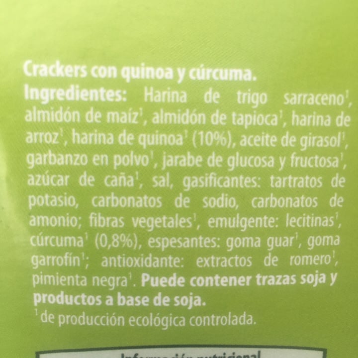 photo of GutBio Crackers Con Quinoa Y Cúrcuma shared by @letisia on  18 Jun 2021 - review