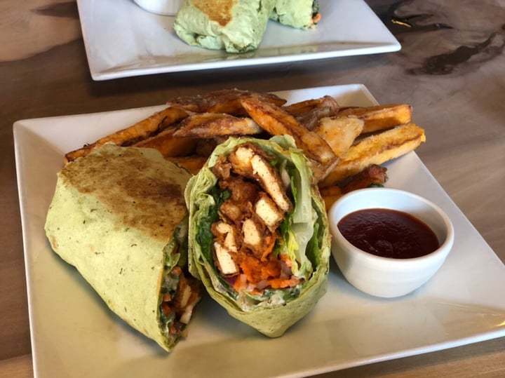 photo of ION Restaurant, It's Only Natural Buffalo tofu wrap shared by @theveganpotter on  15 Dec 2019 - review