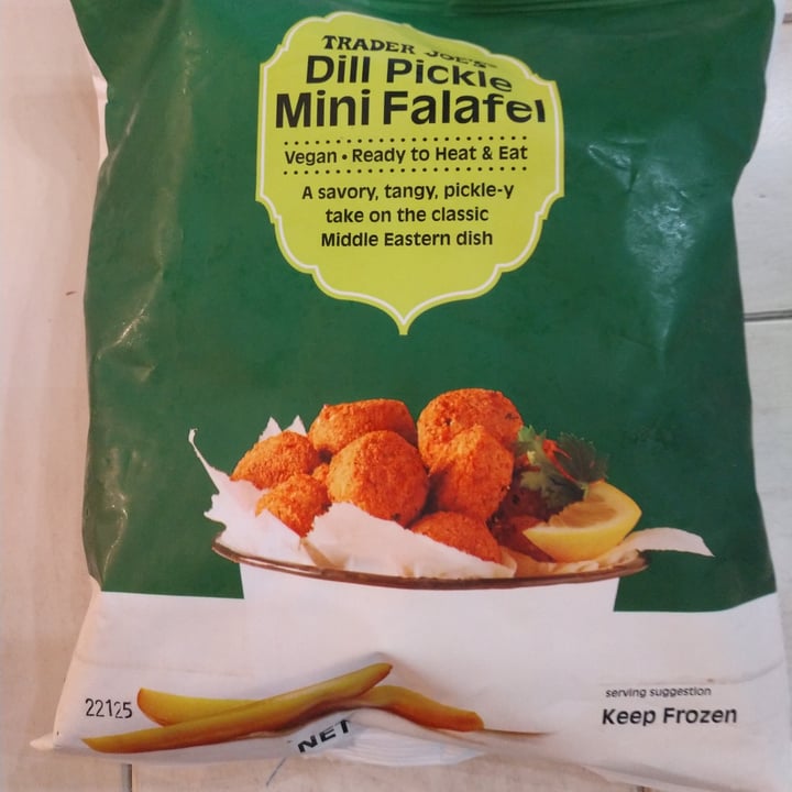 photo of Trader Joe's Dill pickle mini falafel shared by @mynameislisa on  25 Oct 2022 - review