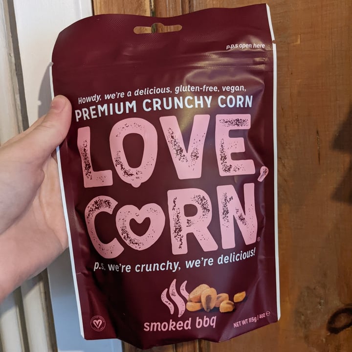 photo of Love, Corn Bbq flavour corn snack shared by @fruitbear on  08 Jun 2022 - review