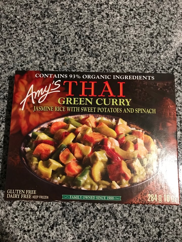 photo of Amy’s Thai Green Curry shared by @mindyrella on  04 Feb 2020 - review
