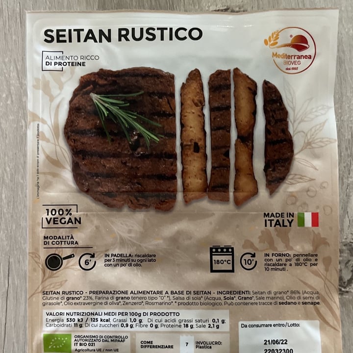review photo of Mediterranea BioVeg Seitan rustico shared by @saritis on 22 Jun 2022 - review