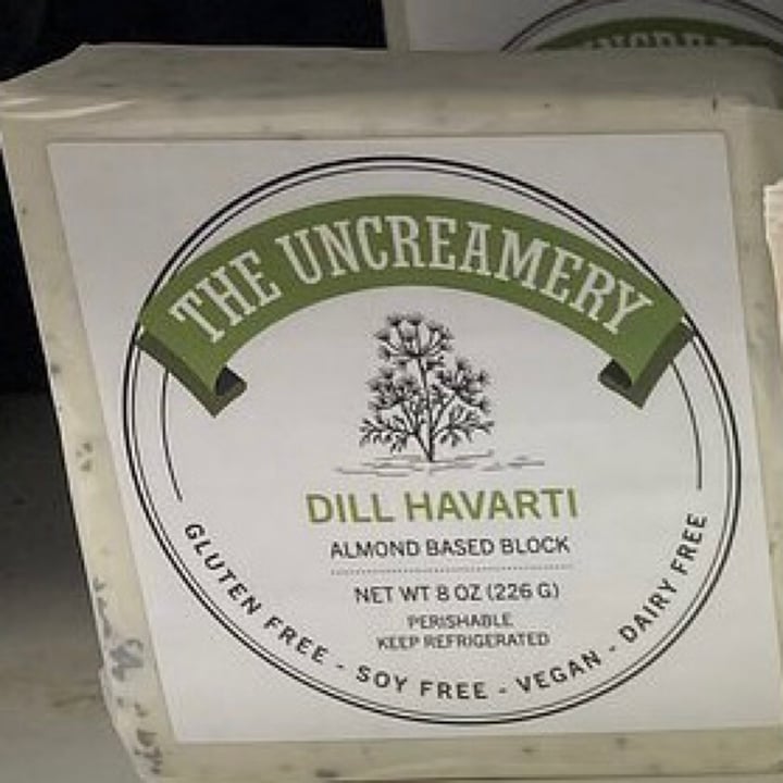 photo of The Uncreamery Dill Havarti Plant-based Cheese shared by @peggiwood on  15 May 2022 - review