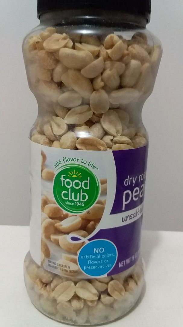 photo of Food Club Dry Roasted Peanuts Unsalted shared by @natippolito on  19 Dec 2019 - review