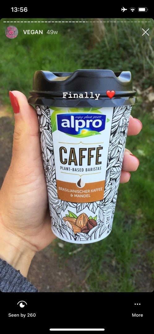 photo of Alpro Brazilian Coffee and Almond Blend shared by @paulalilli on  26 Mar 2020 - review