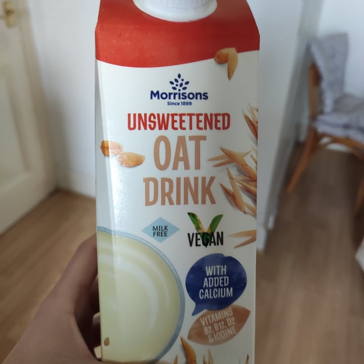 photo of Morrisons Unsweetened Oat Drink shared by @arualz on  29 Mar 2022 - review
