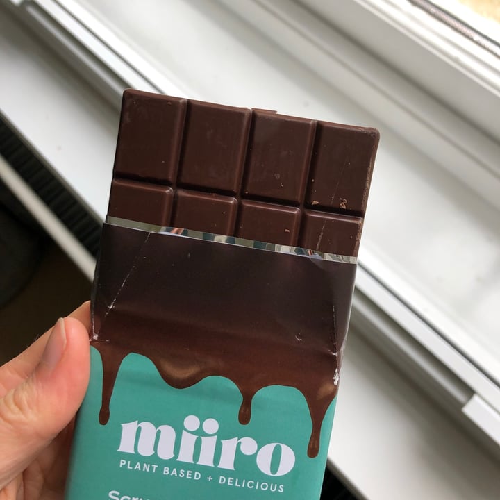photo of Miiro Dessert chocolate bar with hazelnuts shared by @yourlocalvegan on  16 May 2021 - review