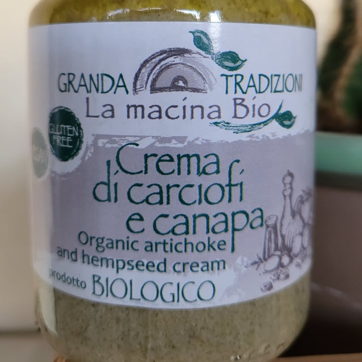 photo of Branda tradizioni La macina Bio crema di canapa e carciofi shared by @emmacoco69 on  23 Aug 2022 - review