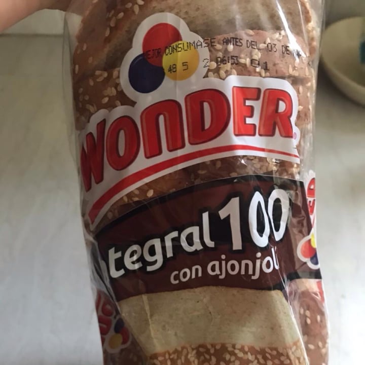 photo of Wonder Pan integral 100 con ajonjolí shared by @blanca1980 on  27 Aug 2021 - review