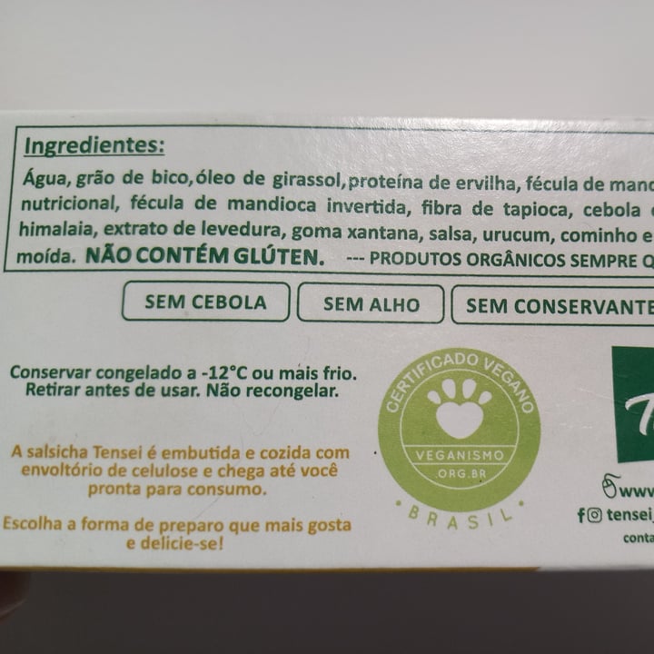 photo of Tensei Salsicha de grão de bico shared by @marinamarins on  08 Nov 2022 - review