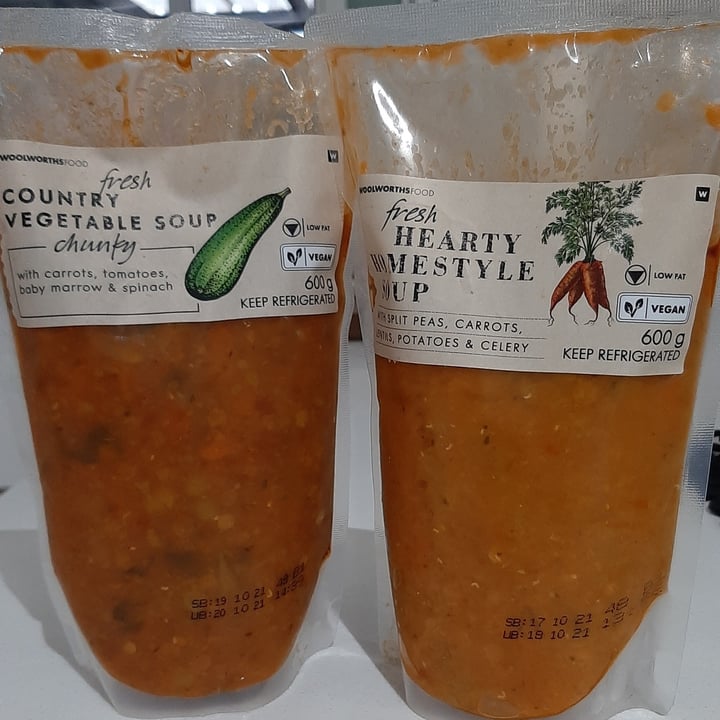 photo of Woolworths Food Fresh Country vegetable soup shared by @peaceinthekitchen on  15 Oct 2021 - review
