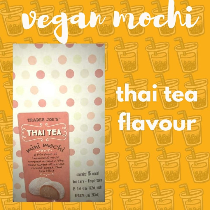 review photo of Trader Joe's Thai Tea Mini Mochi shared by @swethasiva on 28 Apr 2019 - review
