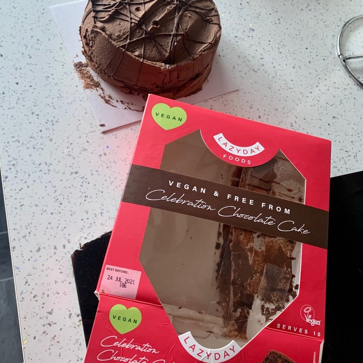 photo of Lazy Day Foods Celebration Chocolate cake shared by @vegneve on  16 Jul 2021 - review