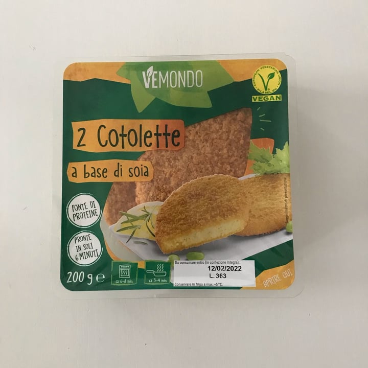 photo of Vemondo 2 Cotolette a Base di Soia shared by @elenab on  26 Jan 2022 - review