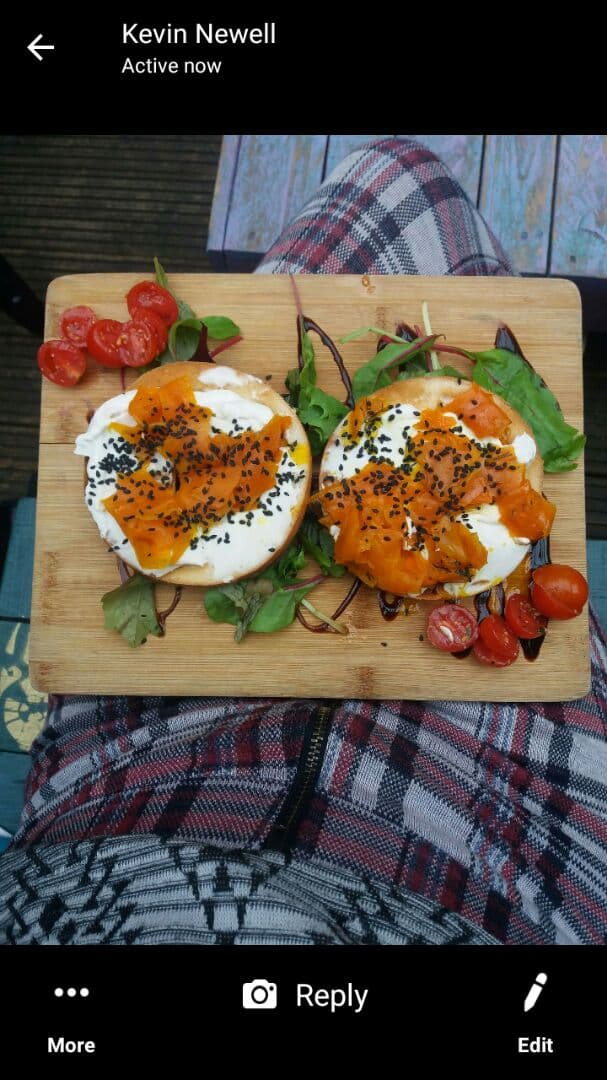 Photo of the dish “Smoked Carrot Bagel”
