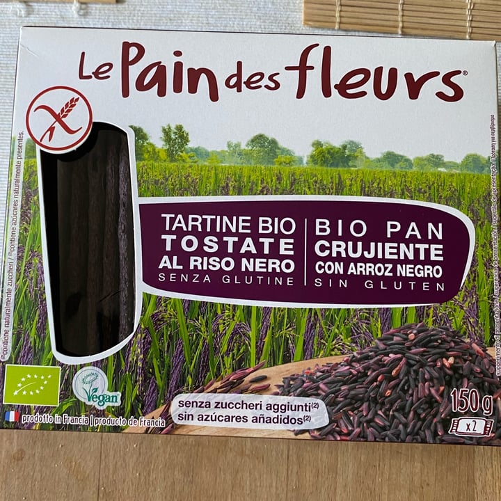 photo of Le Pain des Fleurs Tartine bio tostate al riso nero (Bio Pan crujiente con arroz negro) shared by @lucacoach23 on  22 Sep 2022 - review