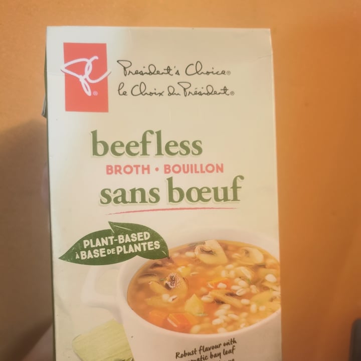 photo of President's Choice Beefless Broth shared by @broccolicat on  02 Aug 2021 - review