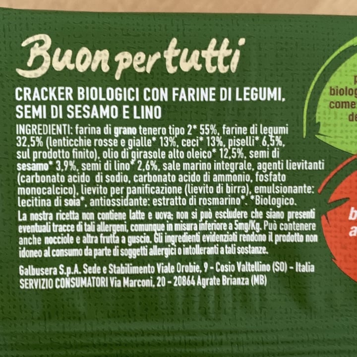 photo of Galbusera buoni per tutti con farine di legumi shared by @amelia78 on  09 Aug 2022 - review